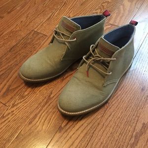 Men’s Ben Sherman Tan Chukka Canvas Size 12.